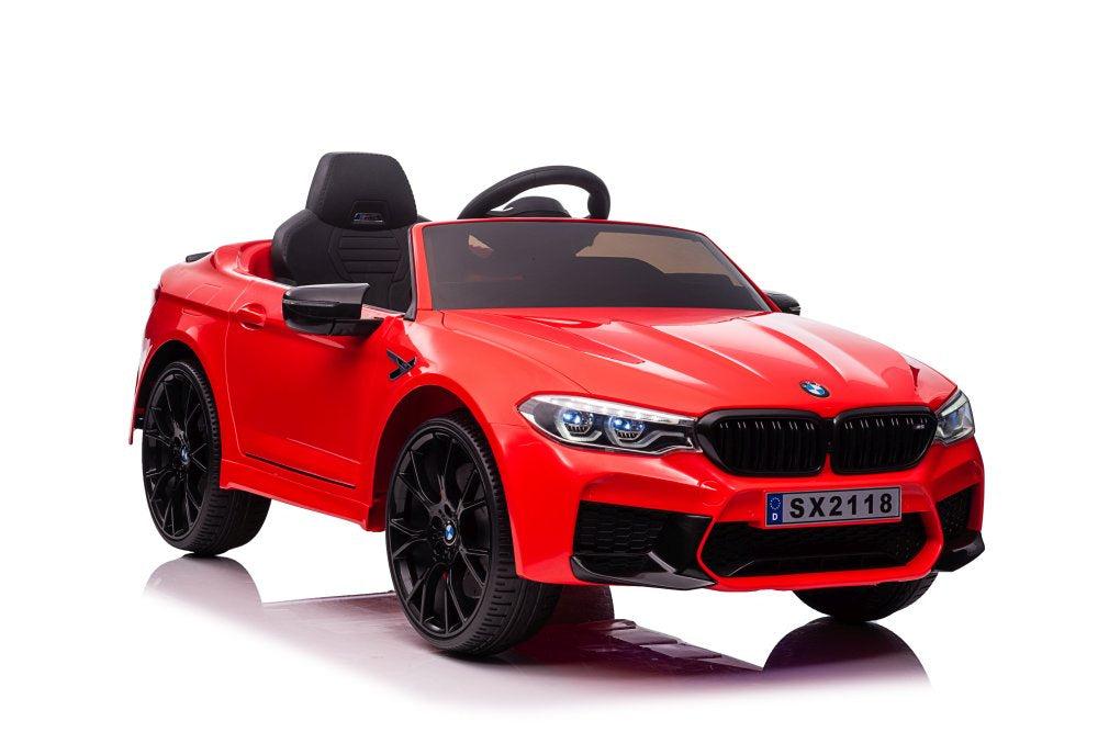 Véhicule sur batterie bmw m5 rouge