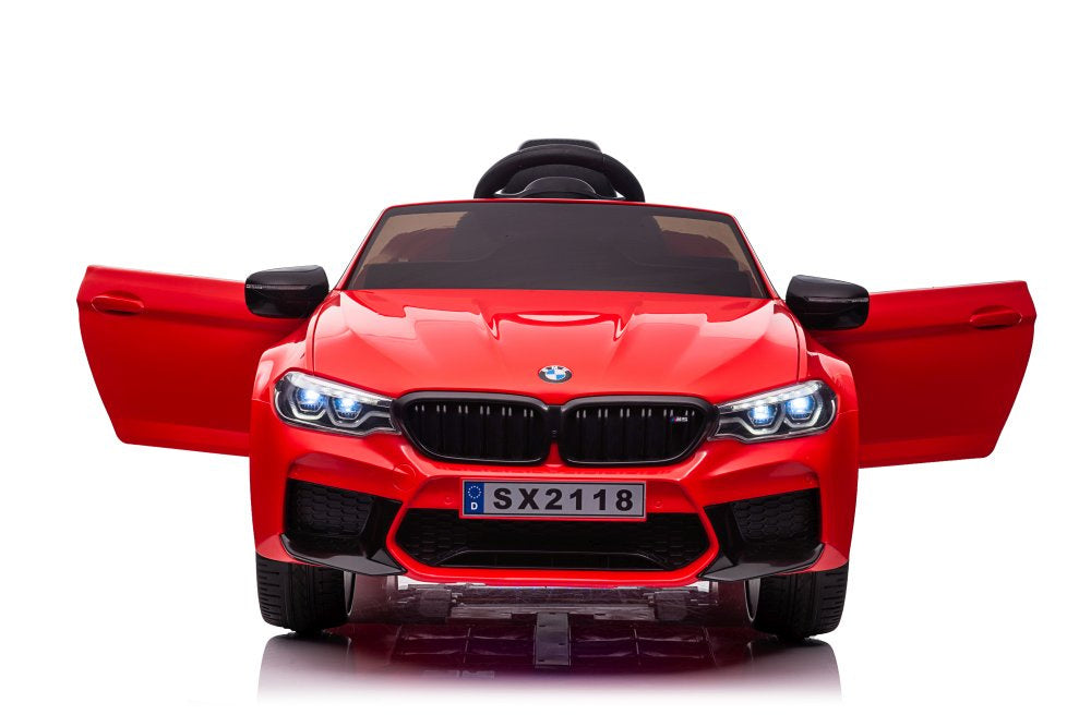 Véhicule sur batterie bmw m5 rouge