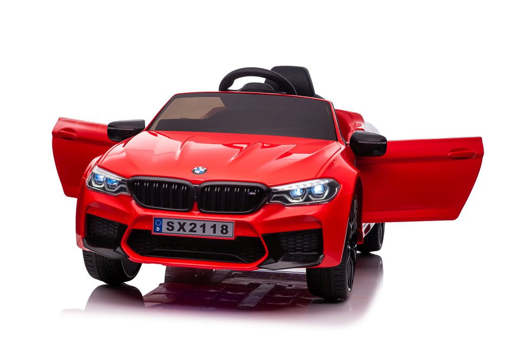 Véhicule sur batterie bmw m5 rouge