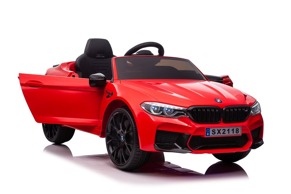 Véhicule sur batterie bmw m5 rouge