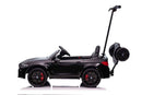 Battery-operated car BMW M5 with platform for parent, black lacquered