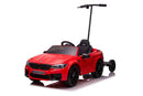Battery-operated car BMW M5 with platform for parent, red, lacquered