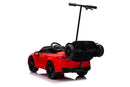 Battery-operated car BMW M5 with platform for parent, red, lacquered