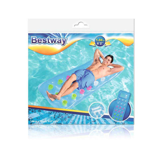 Matelas gonflable bleu 188 x 71 cm Bestway 43040