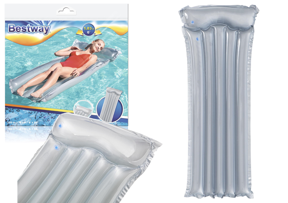Matelas gonflable pour la natation gris 183 x 76 cm bestway 44013