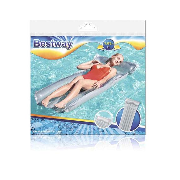 Matelas gonflable pour la natation, gris, 183 x 76 cm, Bestway 44013