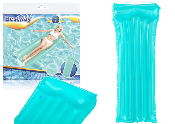 Matelas gonflable pour la natation bleu 183 x 76 cm bestway 44013