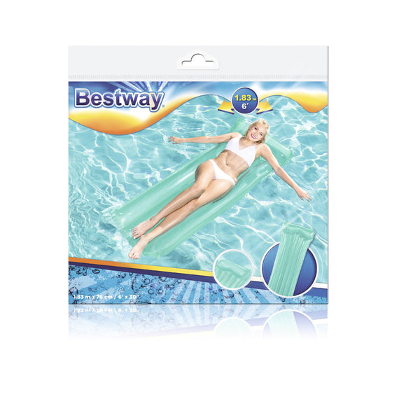 Matelas gonflable pour la natation bleu 183 x 76 cm bestway 44013