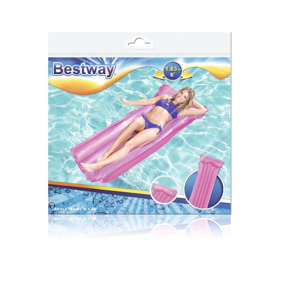 Matelas gonflable pour la natation rose 183 x 76 cm bestway 44013