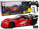 Racing Sports Car R/C 1:18 Corvette C6.R Red 2.4 G Lights-1