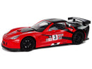 Racing Sports Car R/C 1:18 Corvette C6.R Red 2.4 G Lights-2