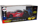 Racing Sports Car R/C 1:18 Corvette C6.R Red 2.4 G Lights-8