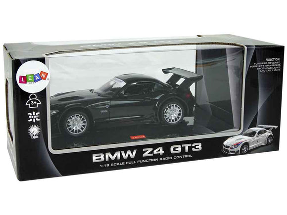 Voiture de sport télécommandée 1:18 BMW Z4 GT3 noire 2,4 G Lights