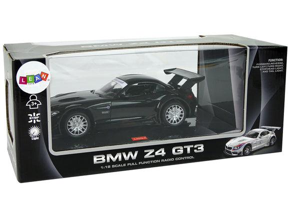 Voiture de sport télécommandée 1:18 BMW Z4 GT3 noire 2,4 G Lights