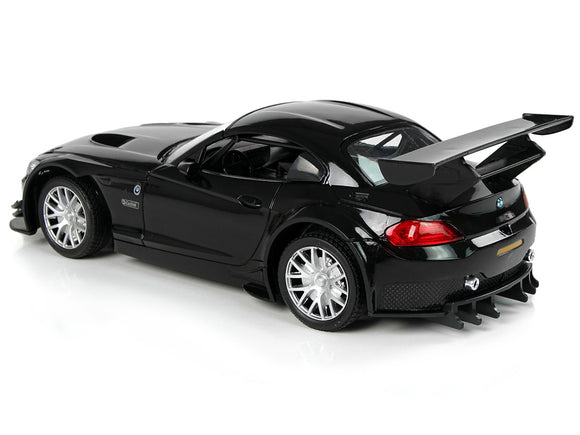 Voiture de sport télécommandée 1:18 BMW Z4 GT3 noire 2,4 G Lights