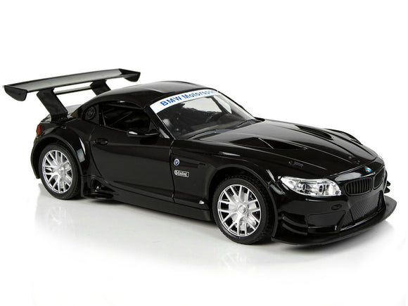 Voiture de sport télécommandée 1:18 BMW Z4 GT3 noire 2,4 G Lights