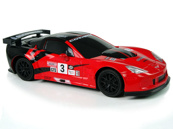 Sports Car R/C 1:24 Corvette C6.R Red 2.4 G Lights
