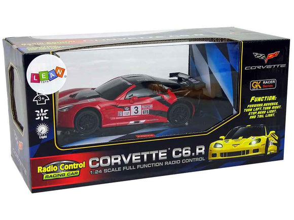 Sports Car R/C 1:24 Corvette C6.R Red 2.4 G Lights