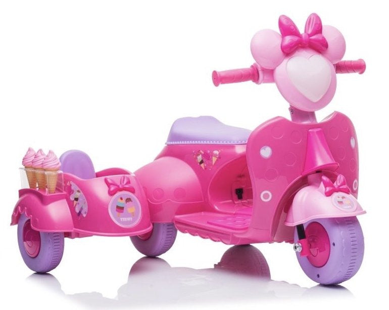 Scooter tricycle de magasin de crème glacée jt5258 rose