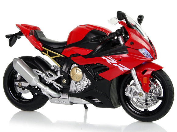 Moto modèle BMW S1000RR rouge sons lumières