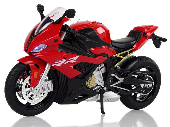 Moto modèle BMW S1000RR rouge sons lumières