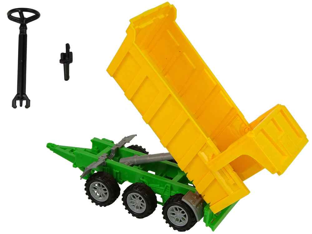 Tracteur Camion Benne Rouge Tracteur Jaune 50 cm