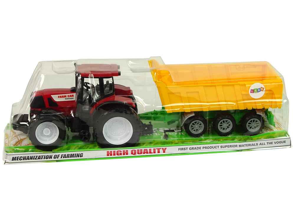 Tracteur Camion Benne Rouge Tracteur Jaune 50 cm
