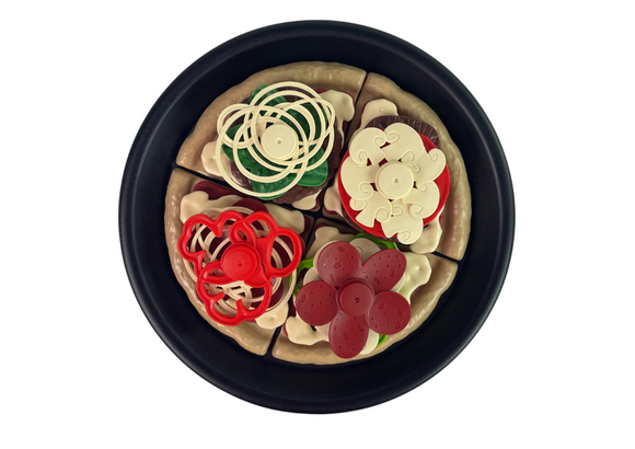 Ensemble de garnitures pour pizzas cuisine amusante nourriture