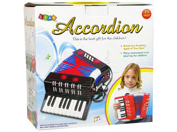 Accordion Musical Instrument for Kids Music Red