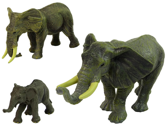 Ensemble de figurines d'éléphants de tigres et d'animaux sauvages d'afrique