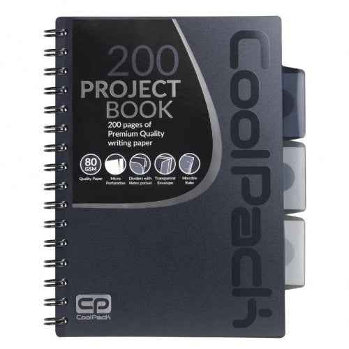 Carnet à spirales A5 Coolpack Gris