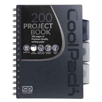 Carnet à spirales A5 Coolpack Gris