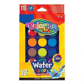 Colorino Kids Gâteaux aquarellables grands 18 couleurs