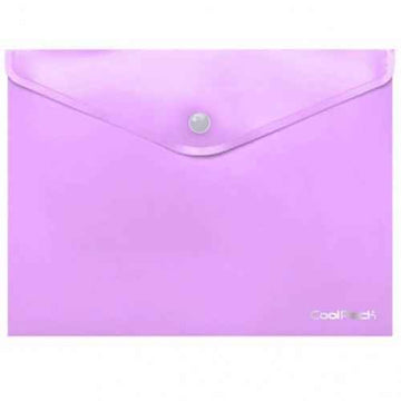 Coolpack document envelope with button PP, A4, pastel purple