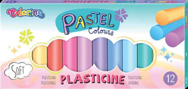 Colorino Pastel pâte à modeler 12 couleurs rondes