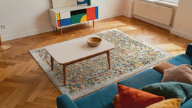 Tapis moderne tissé plat BOXY - 0