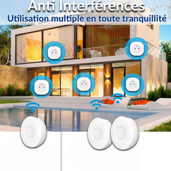 Kit prise commandée avec télécommande sans fil et sans pile - PURE31-R