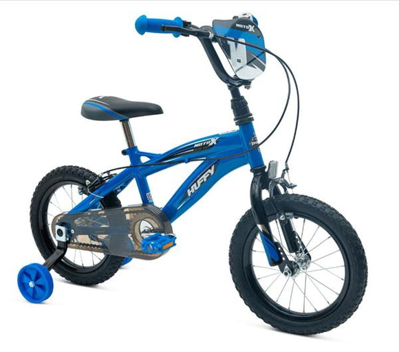 Huffy Moto X bike, 14", Blue/Black