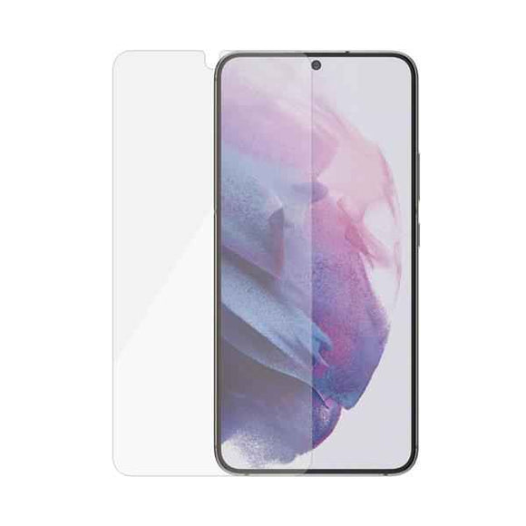 PanzerGlass | Samsung | Galaxy S22 | Tempered glass | Transparent | Case friendly. Compatible with ultrasonic fingerprint sensor. 100 % touch sensitivity. Antibacterial (ISO 22196 certified & JIS 22810 approved) | Screen Protector