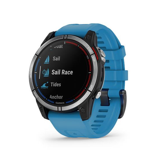 Garmin quatix 7 3.3 cm (1.3") MIP 47 mm Digital 260 x 260 pixels Touchscreen Blue Wi-Fi GPS (satellite)