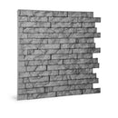 Panneau mural 3D Profhome 3D 704500 Ledge Stone Portland Cement Panneau décoratif gaufré d'aspect pierre brillant gris 2 m2-1