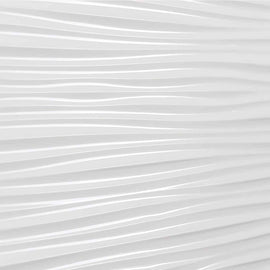Panneau mural 3D Profhome 3D 704551 Wilderness White Panneau décoratif gaufré d'aspect plastique brillant blanc 1,7 m2
