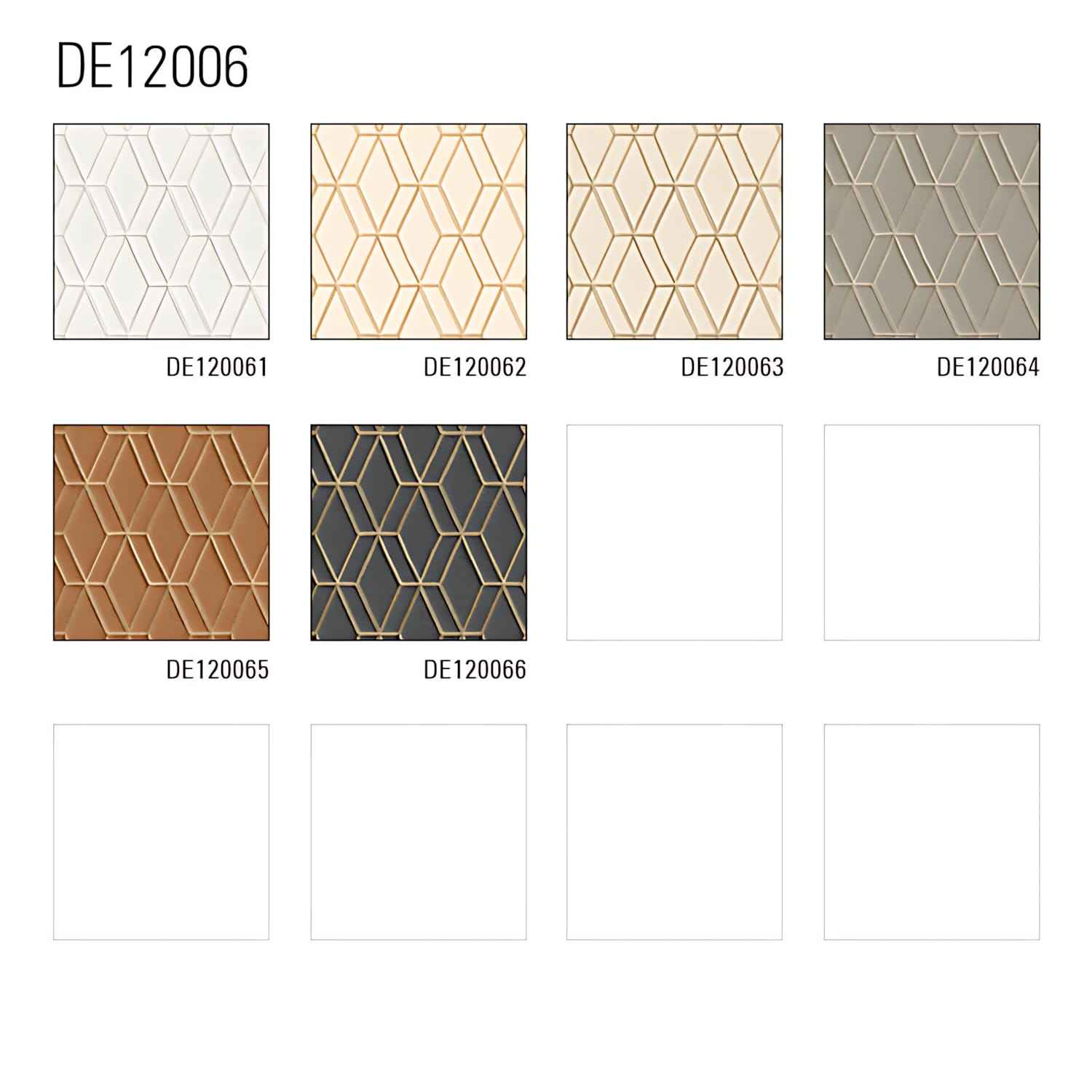 Papier peint à motifs graphiques Profhome DE120066-DI papier peint intissé gaufré à chaud gaufré avec un motif de losanges brillant anthracite or 5,33 m2