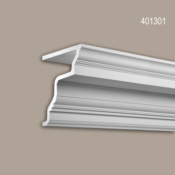 Corniche Profhome 401301 Profil de façade Moulure décorative Moulure décorative design intemporel classique blanc 2 m - 0