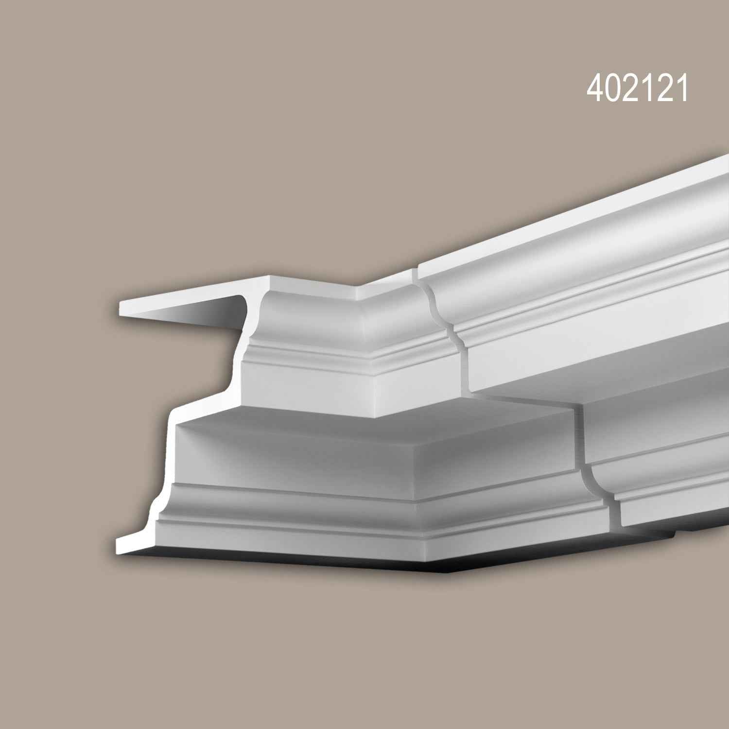 Pièce-raccord angle interne Profhome 402121 Moulure exterieure Élement angulaire Élément de façade style Néo-Classicisme blanc