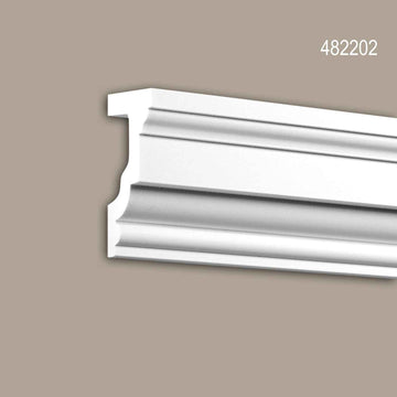 Appui de fenêtre Profhome 482202 Moulure exterieure Encadrement de fenêtre Élément de façade design intemporel classique blanc 2 m