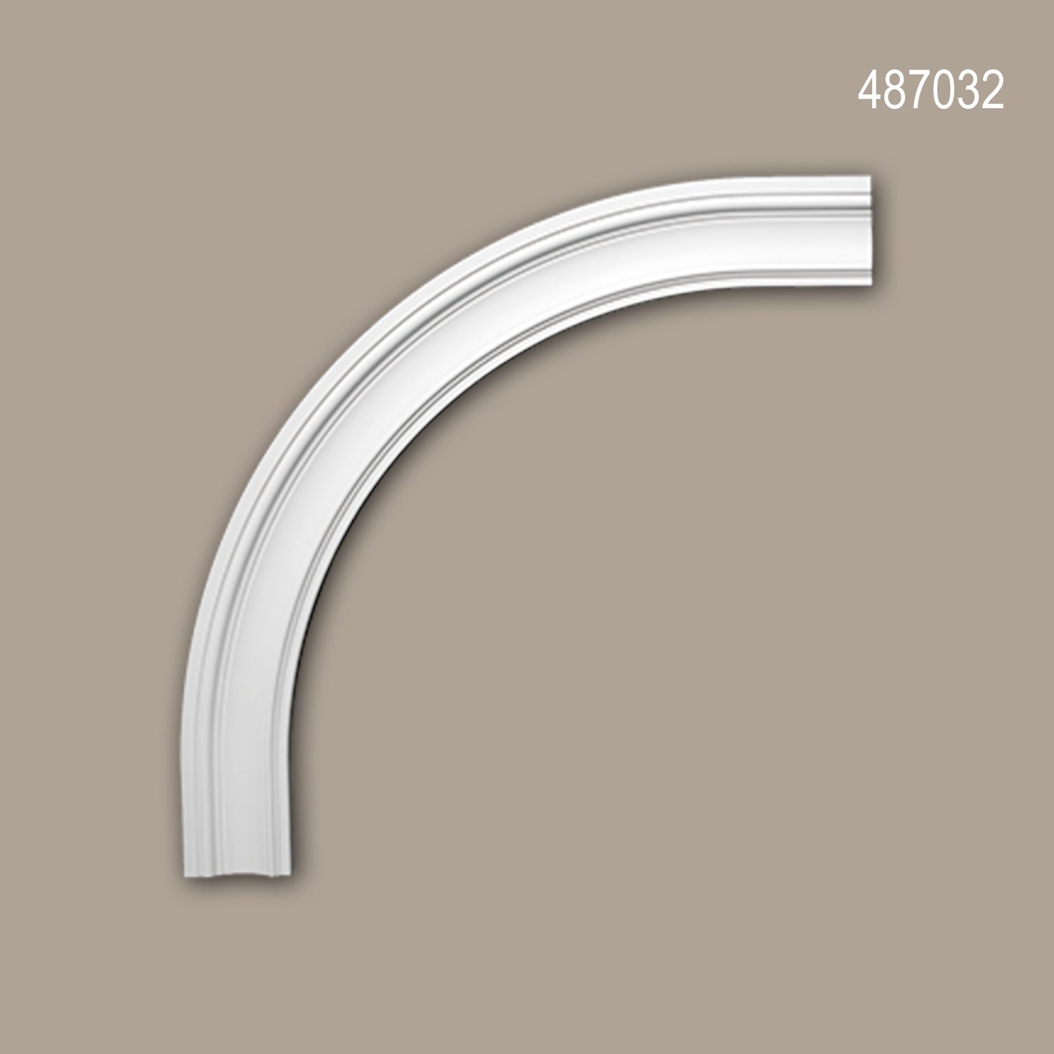 Encadrement d'arche Profhome 487032 Élément de façade Encadrement de fenêtre Élement décorative style Néo-Classicisme blanc - 0