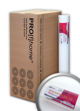 Intissé de rénovation revêtement de lissage 130 g Profhome 399-130 fibre non-tissé à peindre Papier peint intissé blanc 9 rouleaux 168,75 m2