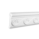 Cimaise 151350 Profhome Moulure décorative style Néo-Empire blanc 2 m-1