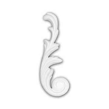 Élément décoratif 160020 Profhome style Rococo-Baroque blanc